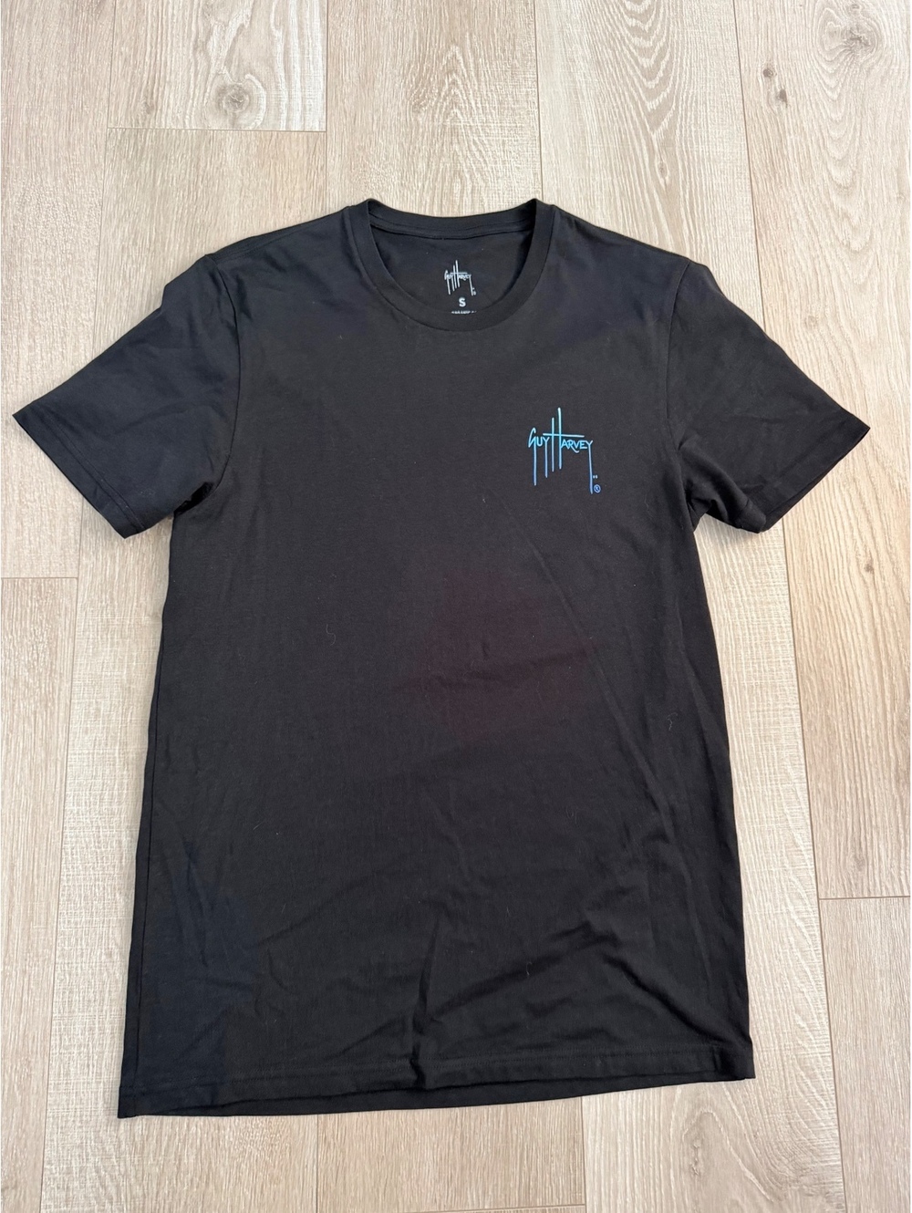Guy Harvey Black Graphic T Shirt Size S